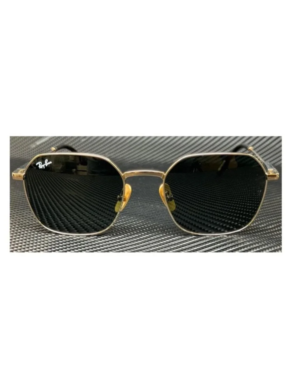 New Undisclosed Men Gold Arista Jim Titanium Sunglasses 53-20-145